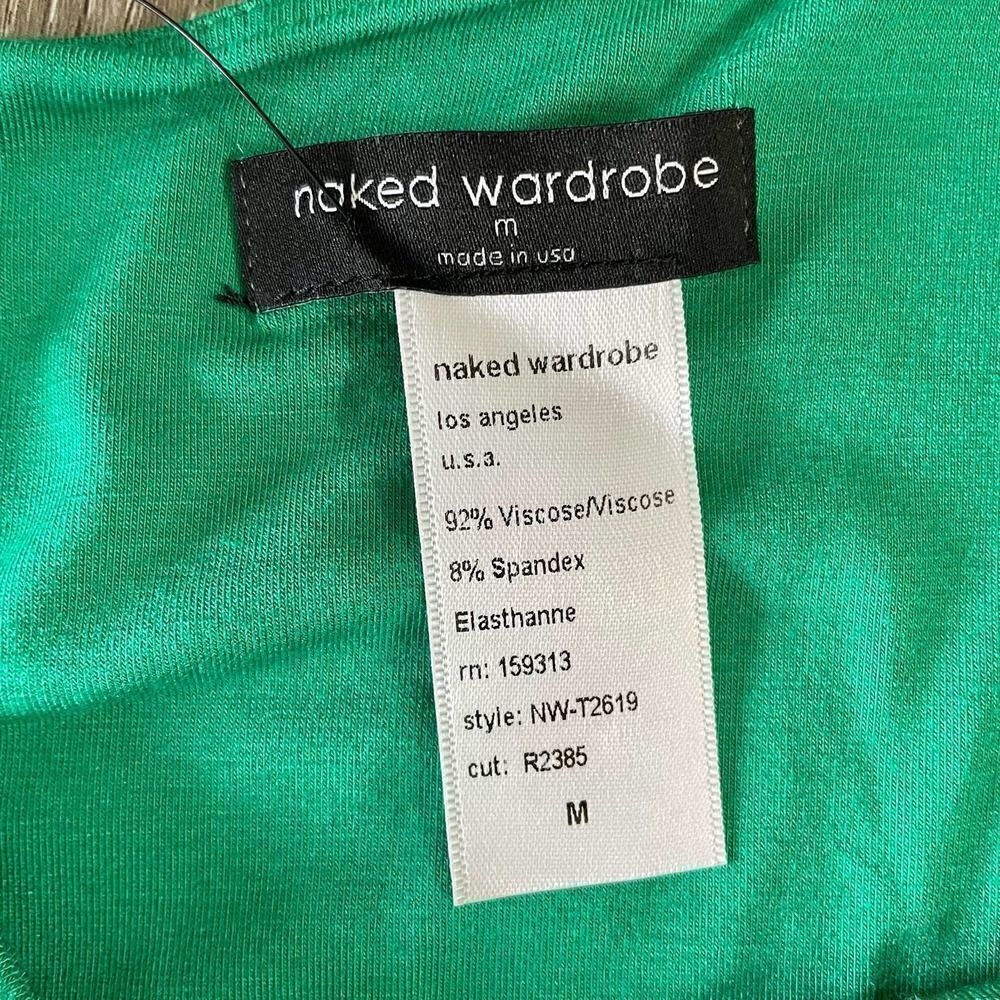 NWT Naked Wardrobe Smooth Side Asymmetrical Crop Top - Size: Medium - Picture 4 of 7